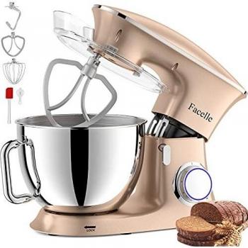 Robot da Cucina Facelle 1500W Multifunzione con Ganci Impastatore 6 Velocità