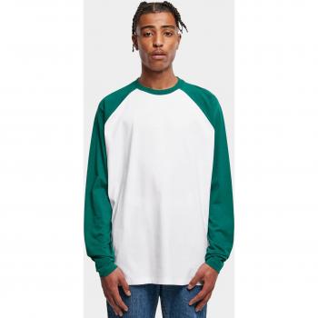 Urban Classics - Organic Oversized Raglan Longsleeve - Weiß/Grün - M