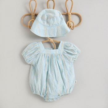 2022 Sommer Baby Mädchen Hohl-Sonnenschutz Eimer mit Prinzessin-Karosserie aus 100% Baumwolle