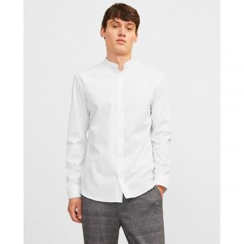 Camisa manga larga con cuello mao y regular fit de hombre - Jack & Jones