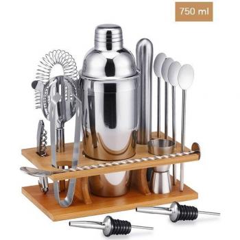 Profi-Cocktail Rührset, Edelstahl, 11/14 Tassen, 550ml/750ml
