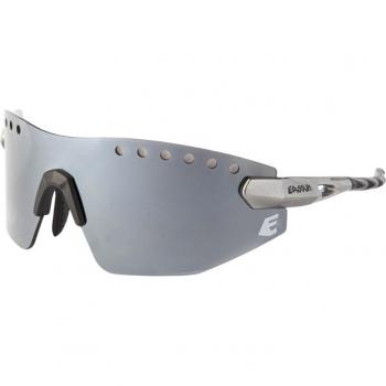 Gafas de running Eassun Armor con montura plateada y lente plateada
