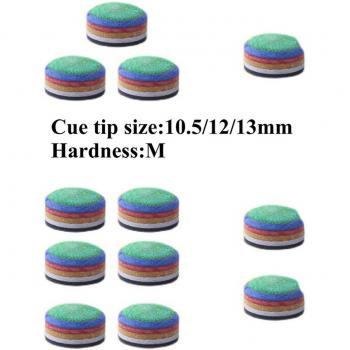 Regenbogen Billard Queue Spitze 10,5/12/13mm Multilayer