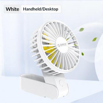 ORICO Mini Handventilator USB 2000mAh Wiederaufladbar 3 Geschwindigkeiten für Schreibtisch und unterwegs
