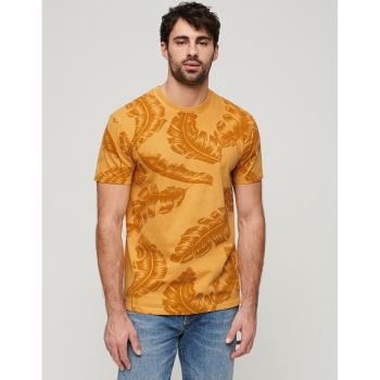 Camiseta Superdry Vintage Amarilla Manga Corta