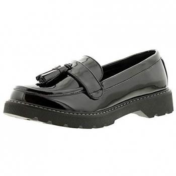 Apache Women's Kyra Black Slip-On Flats Size UK 4