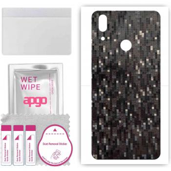 Film Protecteur Apgo pour Lenovo S5 Pro GT - Design Carbone Noir Pixel