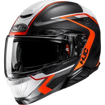 HJC RPHA 91 Carbon Lagos Casque Moto Noir Orange XS
