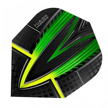 Plumas de Dardos Harrows Fusion Verde-Amarillo 4404