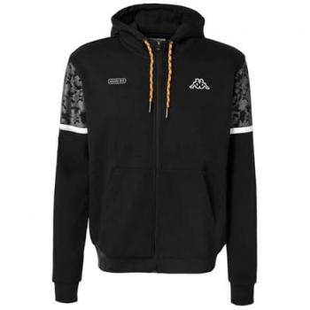 Sudadera Kappa Genzo Full Zip negro gris - XL