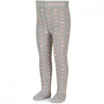 Sterntaler Strumpfhose mit Herzdesign hellgrau