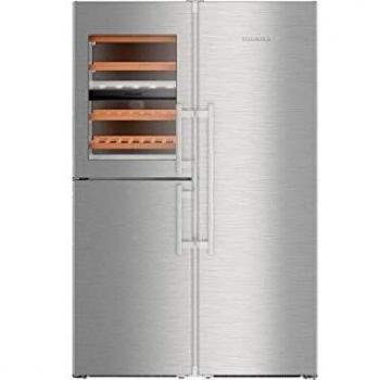 Liebherr Side-by-Side Kühlschrank SBSES 8496-21 mit Weinfach und Festwasser