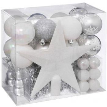 Kit de sapin Souffle polaire 44 pièces blanc