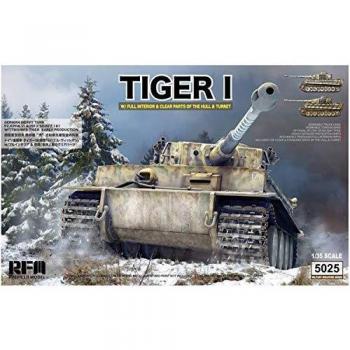 Modèle de Char Tigre I Version Initiale W Intérieur Complet Rye Field