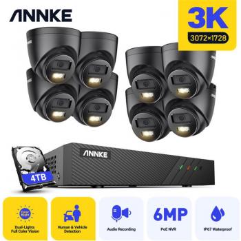 Système de caméra de surveillance 5MP NVR intelligent avec détection de mouvement - Annke