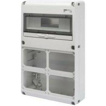 Q-Din 14M.4 Flangia Bianca Orizzontale Senza Blocco IP65 GEWISS Codice GW68009N