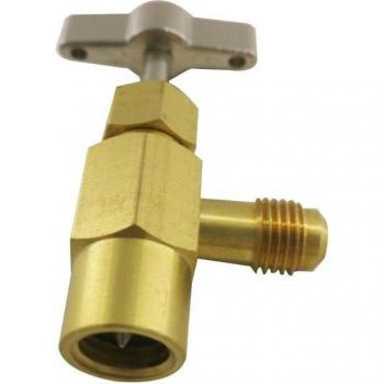 Distributeur de réfrigérant R134A avec adaptateur de réservoir 1/4 et 1/2
