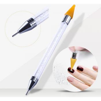 Rhinestone Studs Picker Wax Pencil Manicure Nail Art Tool
