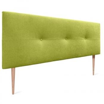 Dhome cabecero de tela Aqualine con botones 150x105cm pistacho