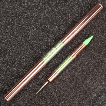 Dual-ended Nail Dotting Tool with Crystal Beads