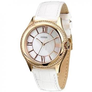 Guess Frauenuhr Analog Quarz mit Ledergürtel W10267L1