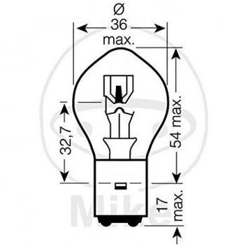 Motorradlampe 12V35/35W JMP