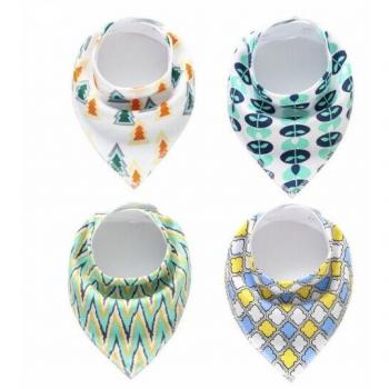 4PCS Dribble Bibs for Baby Boys and Girls