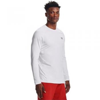 Maglia Under Armour ColdGear Fitted Logo bianca - S