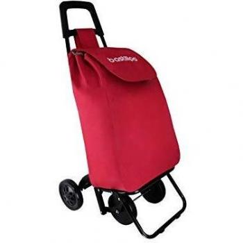 BASTILIPO Denis Carro de Compras Plegable 4 Ruedas 37 litros Rojo