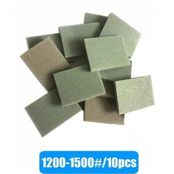 Bloc de ponçage en mousse 10 pièces – Grain moyen-fin