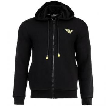 Sudadera Logo negro Emporio Armani para hombre, talla XL, casual, algodón, manga larga