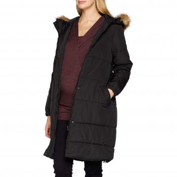 Abrigo MAMALICIOUS Mlmaggie para mujer, premamá, acolchado, Negro, Talla 42