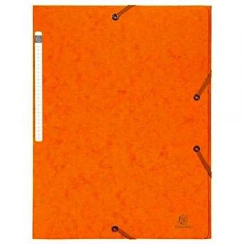 Exacompta - Réf. 55759E - 1 chemise à élastiques Scotten - pochette 3 rabats Maxi Capacity - en carte lustrée gaufrée - dimensions 24 x 32 cm pour documents au format A4 - couleur bleu ciel