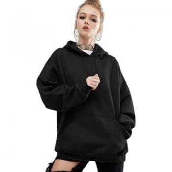 Sudadera con Capucha para Mujer, Manga Larga y Diseño Suelto, Otoño/Invierno