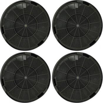 Filtro VHBW 4 unidades carbón activado compatible con Franke 110.0377.731‑735
