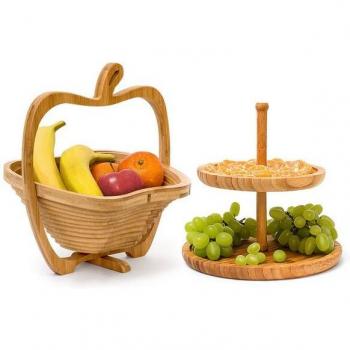 CestinoMela Duo in Legno