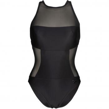 Bañador de 1 pieza Arena para mujer con malla