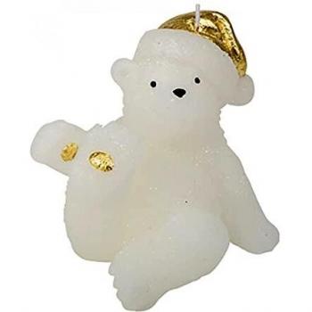 Candela “Bianco & Oro – 10 cm”