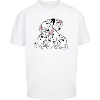 Disney 101 Dalmatiner Puppy Love F4NT4STIC T-Shirt XXL Herren Weiß 100 % Baumwolle Casual Oversize Print