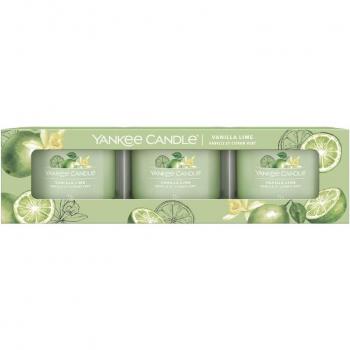 Vanilla Lime Scented Candle - Yankee Candle 3x37g