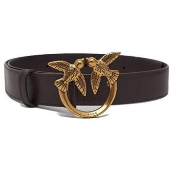 PINKO Love Berry Leather Belt - Women's Black XS