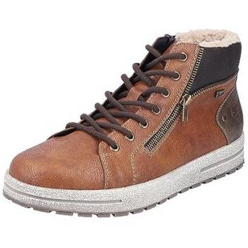 Rieker Herren Winterboots braun Gr. 45, Lederimitat, TEX-Membran
