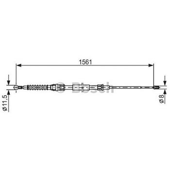 Bosch 1 987 477 942 Câble de frein de stationnement