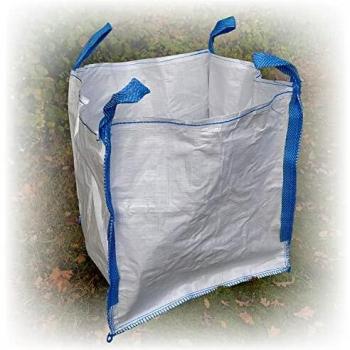 Große Transporttasche für Gartenabfälle, Holz, Laub, Schutt usw. - Big Bag 90x90x90cm