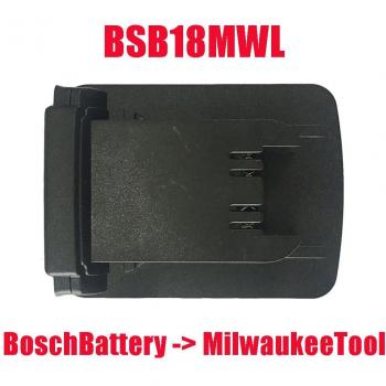 Bat618 Adapter BSB18DWL Converter for 18V Li‑ion Battery – Fits Makita, Milwaukee, Dewalt, Hitachi, and Worx tools