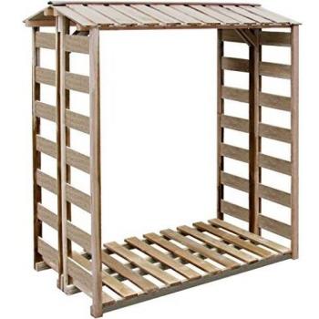 VidaXL Caseta para leña 150x100x176 cm madera de pino impregnada