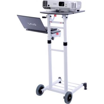 Franken Präsentationsstation Travel 35x125x42cm Stahl weiß