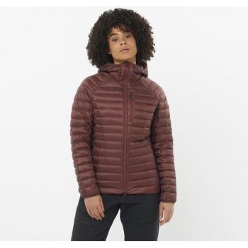 Veste à Capuche Femme Salomon Elixir Micro Down Rouge Grenat - L