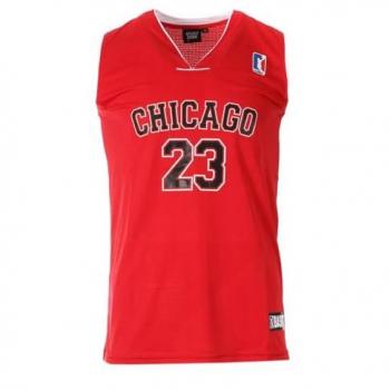 Maillot de basket Chicago 23 Sans manches Rouge