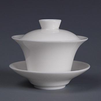 Handmade Chinese White Porcelain Gaiwan